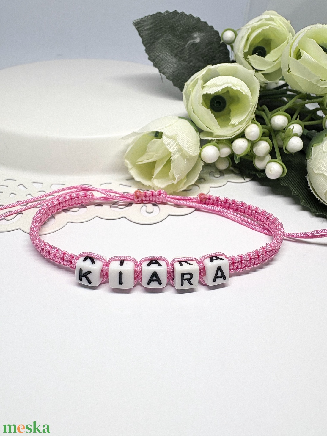 Személyre Szabható Betűkkel - ékszer - karkötő - fonott karkötő - Meska.hu