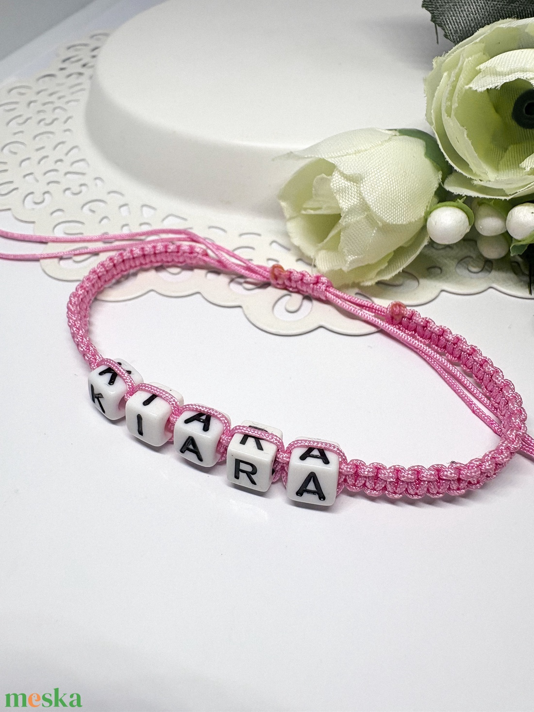 Személyre Szabható Betűkkel - ékszer - karkötő - fonott karkötő - Meska.hu