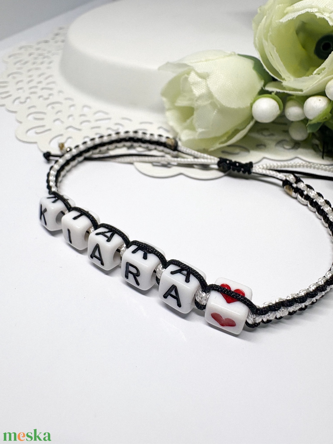 Személyre Szabható Betűkkel - ékszer - karkötő - fonott karkötő - Meska.hu