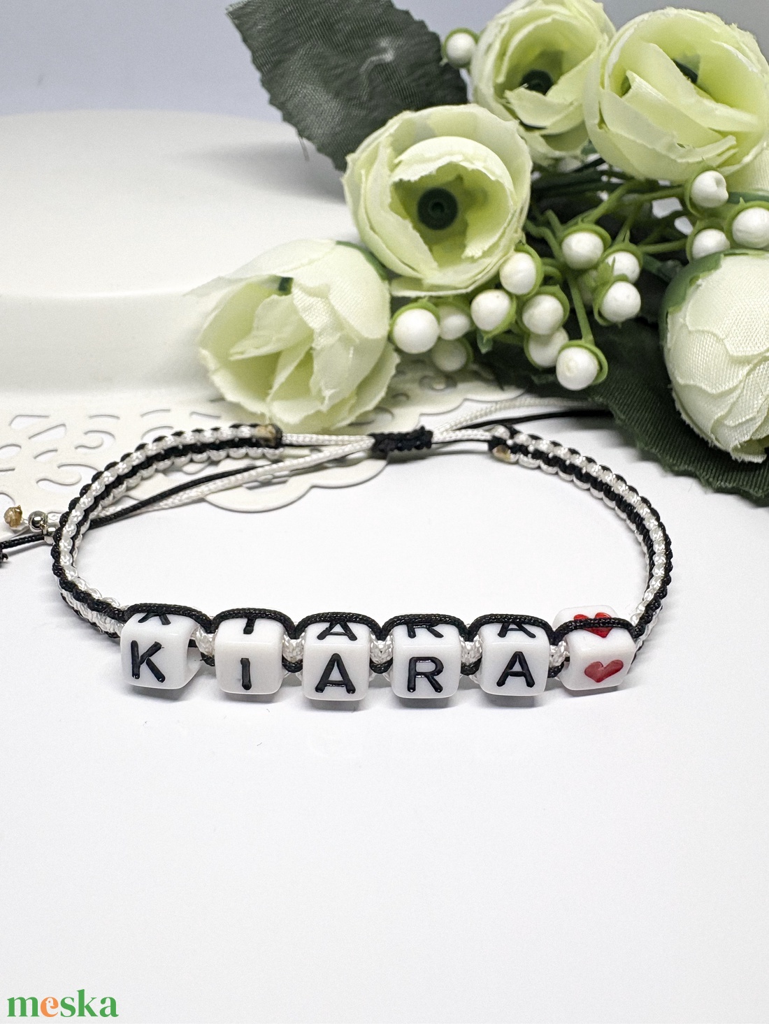 Személyre Szabható Betűkkel - ékszer - karkötő - fonott karkötő - Meska.hu