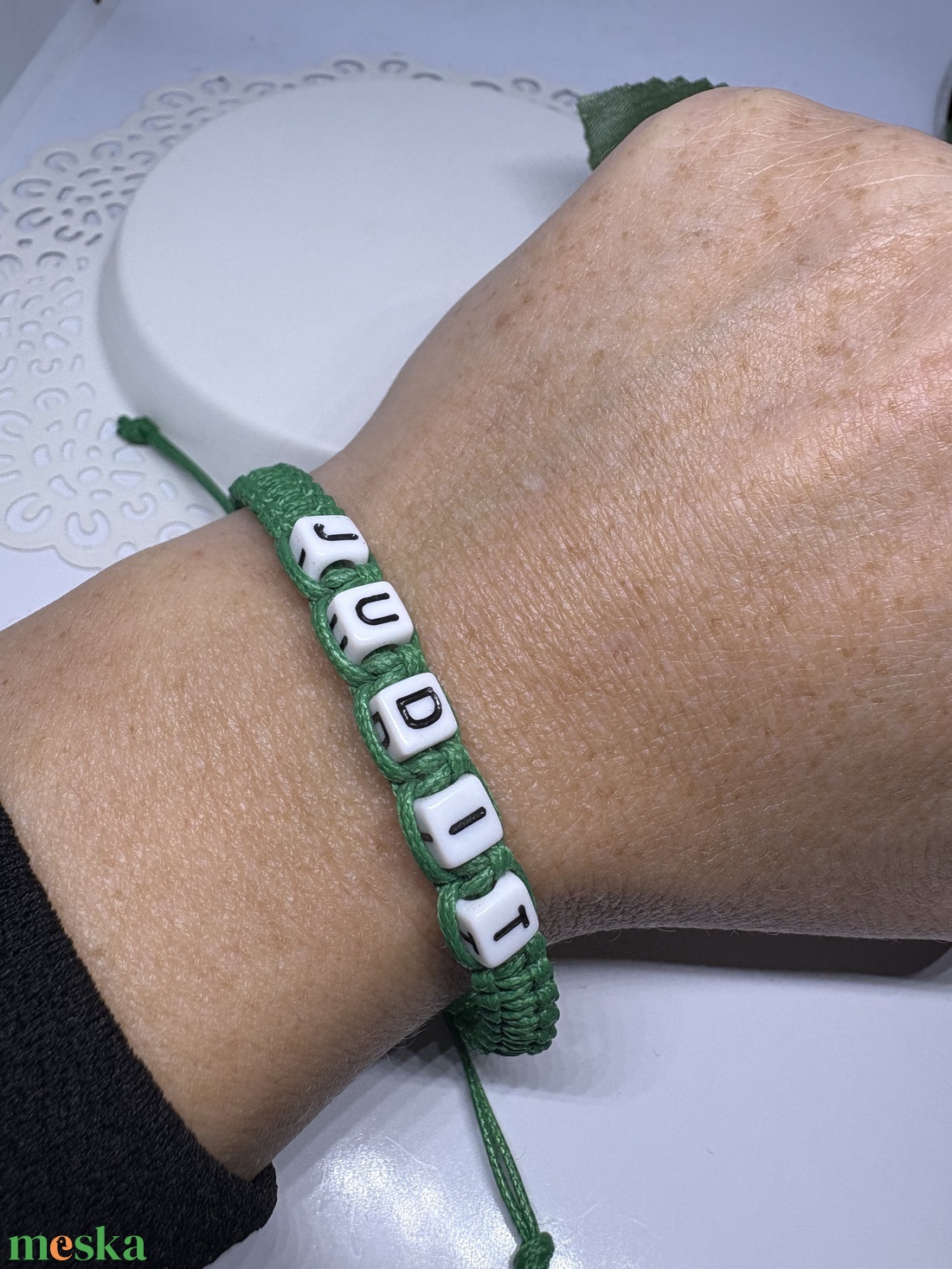 Személyre Szabható Betűkkel - ékszer - karkötő - fonott karkötő - Meska.hu