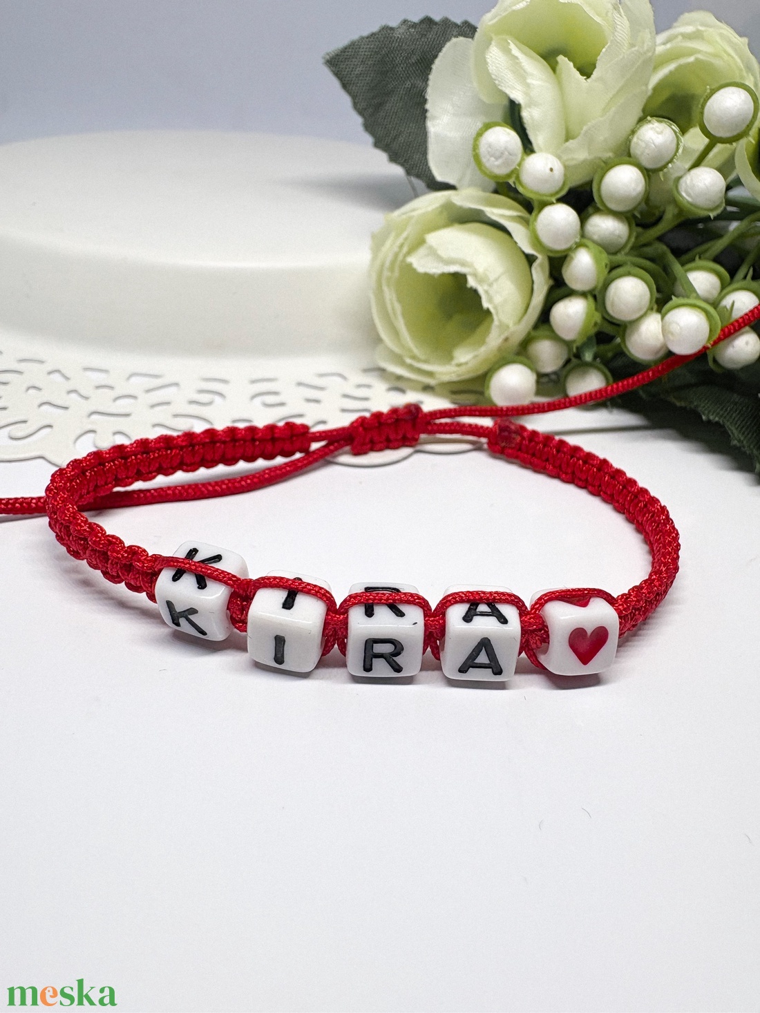 Személyre Szabható Betűkkel - ékszer - karkötő - fonott karkötő - Meska.hu