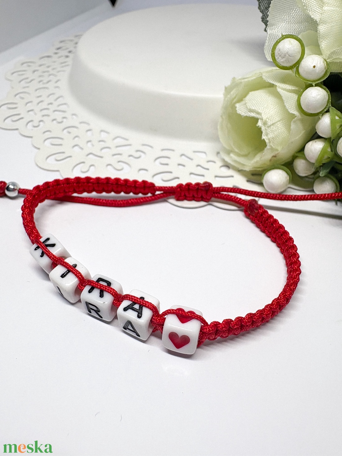 Személyre Szabható Betűkkel - ékszer - karkötő - fonott karkötő - Meska.hu