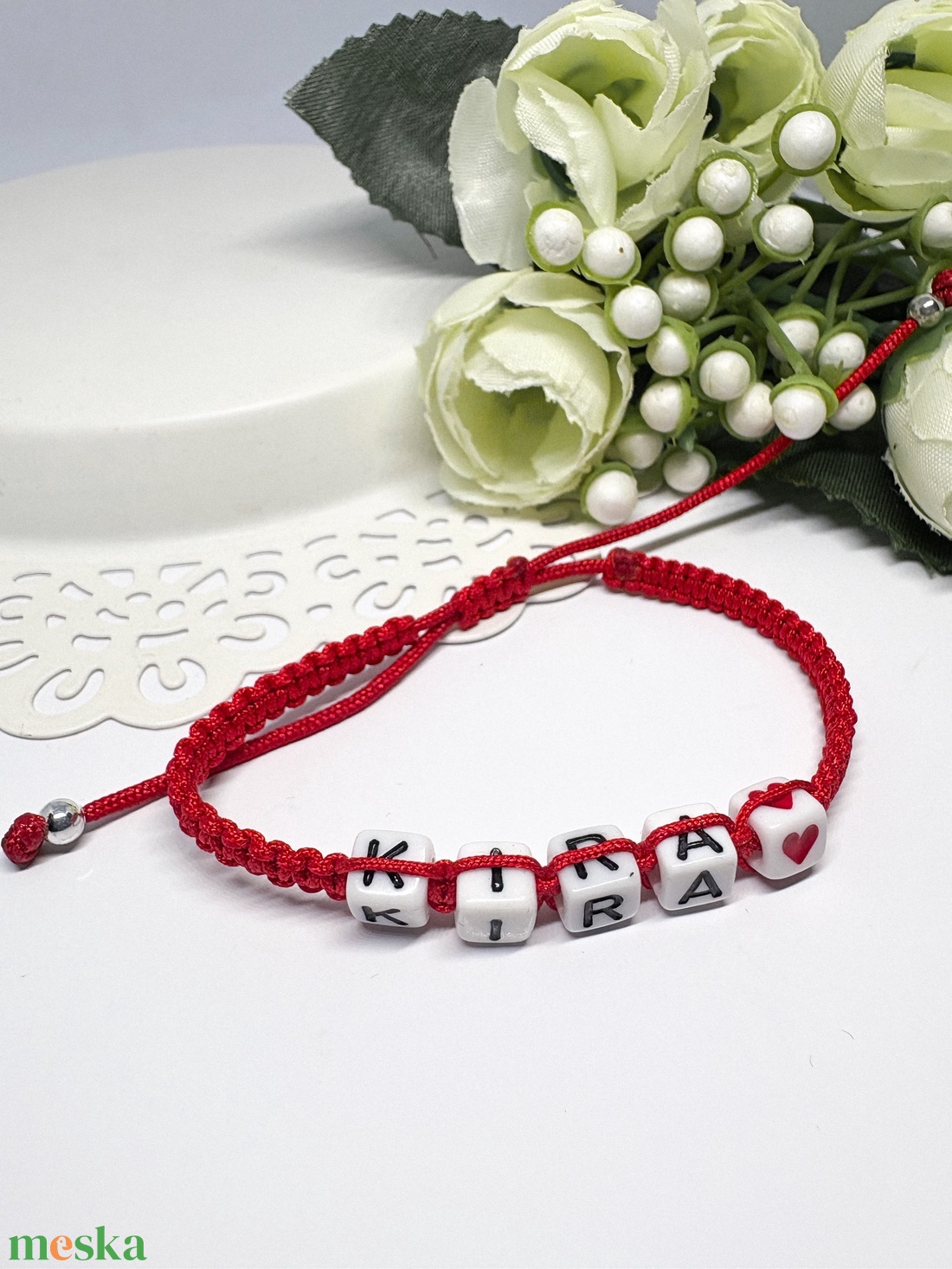 Személyre Szabható Betűkkel - ékszer - karkötő - fonott karkötő - Meska.hu