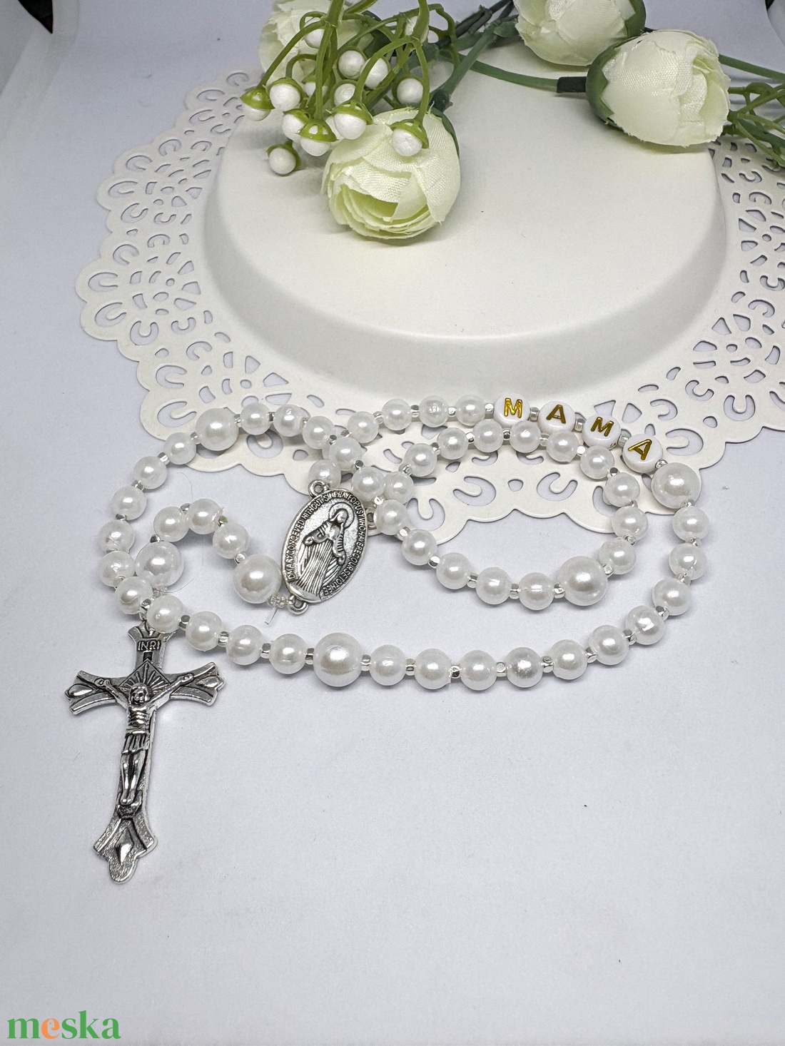 Különleges, Imádsághoz Való Rózsafüzér � Dupla Személyre Szabással - otthon & életmód - vallás - lánc & füzér - Meska.hu