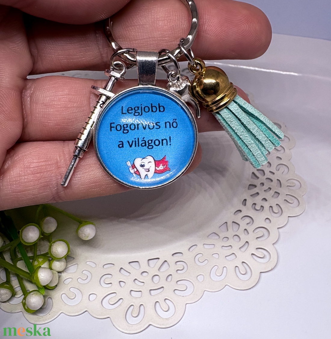 Legjobb Fogorvos � Egyedi üveglencsés kulcstartó orvosi medálokkal - táska & tok - kulcstartó & táskadísz - kulcstartó - Meska.hu
