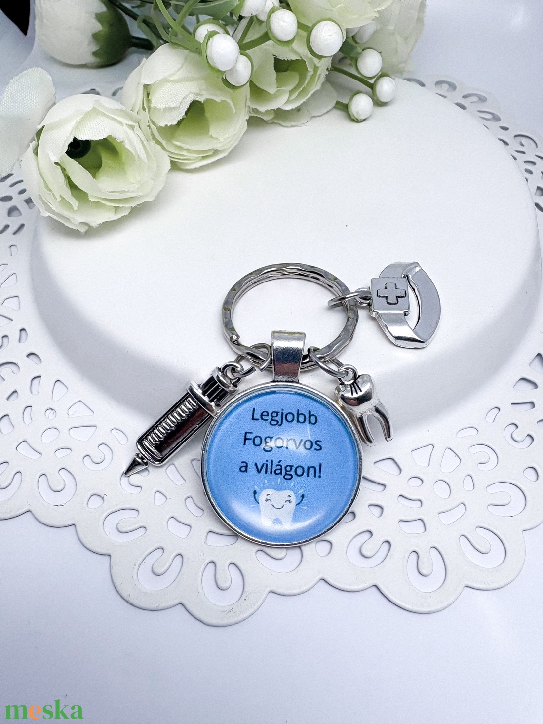 Legjobb Fogorvos � Egyedi üveglencsés kulcstartó orvosi medálokkal - táska & tok - kulcstartó & táskadísz - kulcstartó - Meska.hu