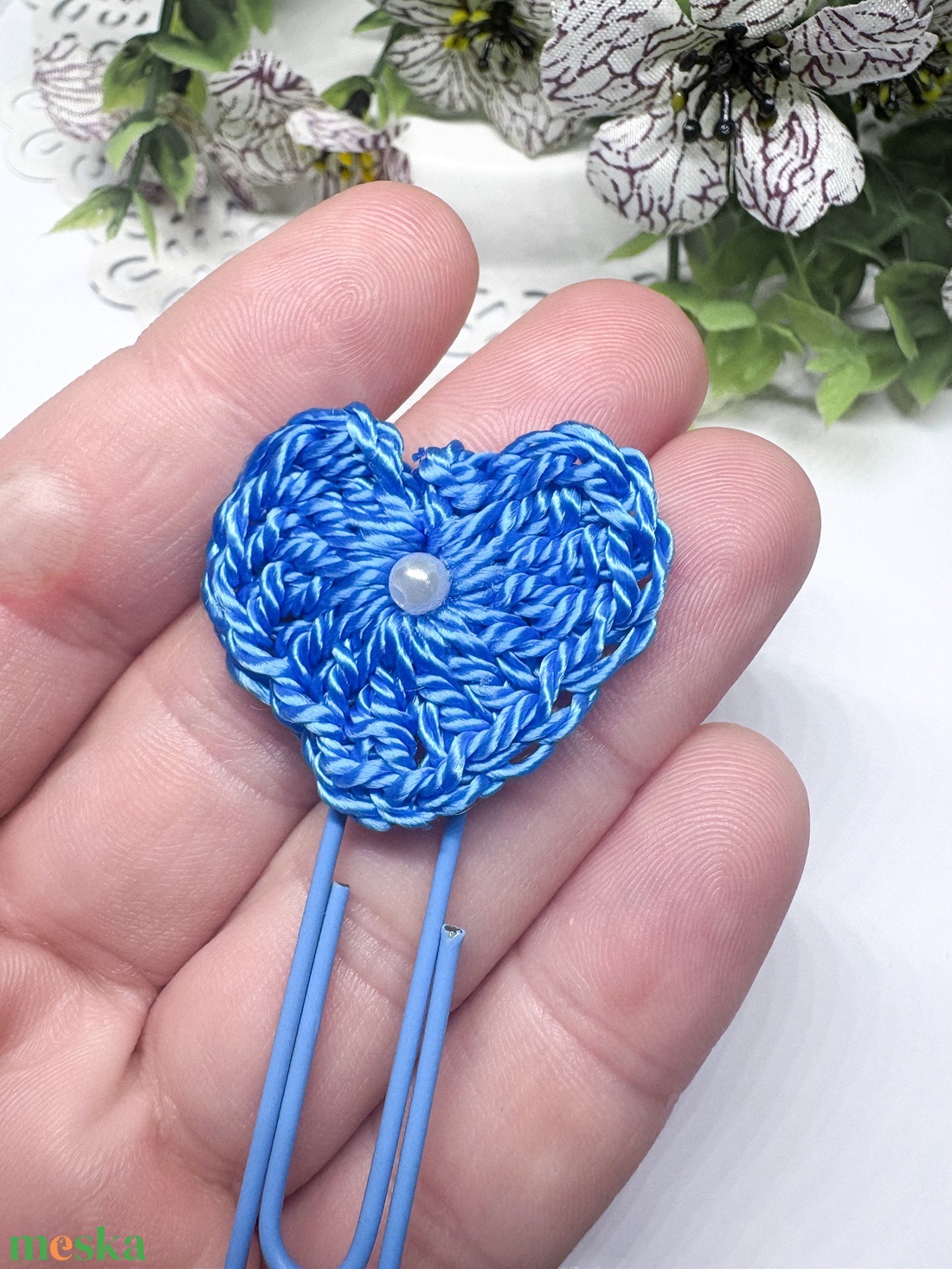 Szívvel készült horgolt könyvjelzők!  - könyv & zene - könyvjelző - Meska.hu