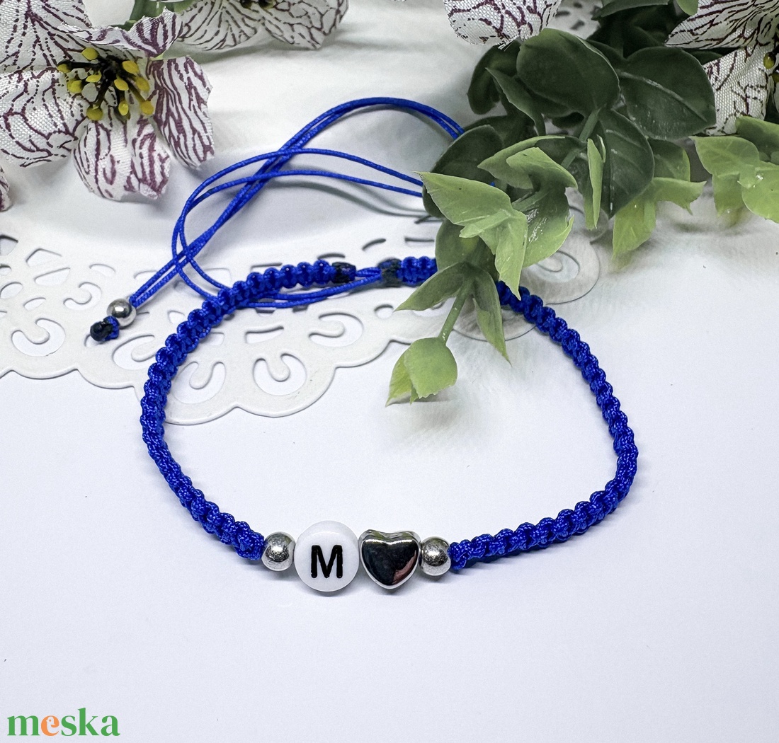 Páros Betűs Karkötő Szett � Egyedi Valentin-napi Ajándék Szerelmeseknek - ékszer - karkötő - fonott karkötő - Meska.hu