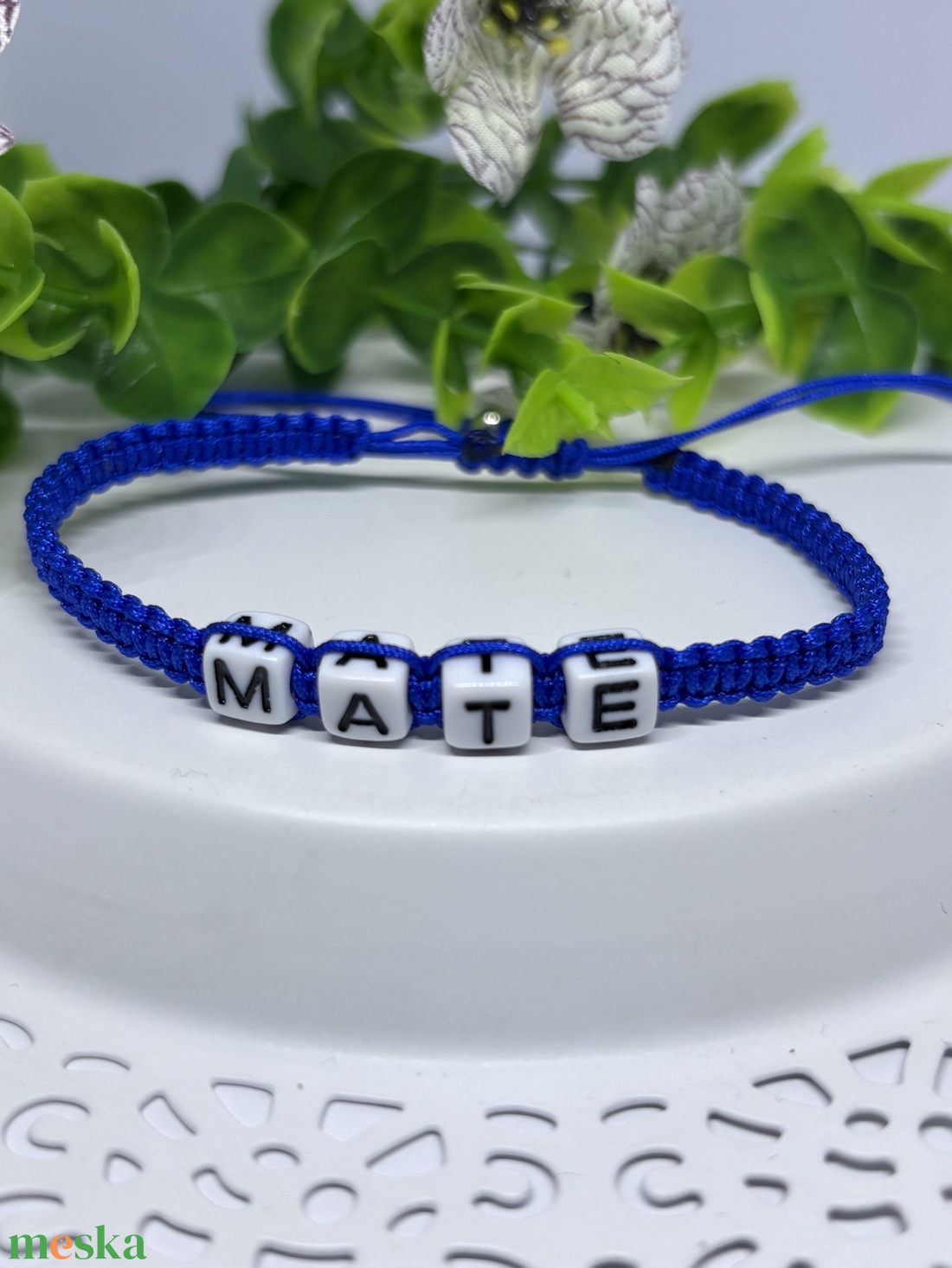 Személyre Szabható Betűkkel - ékszer - karkötő - fonott karkötő - Meska.hu