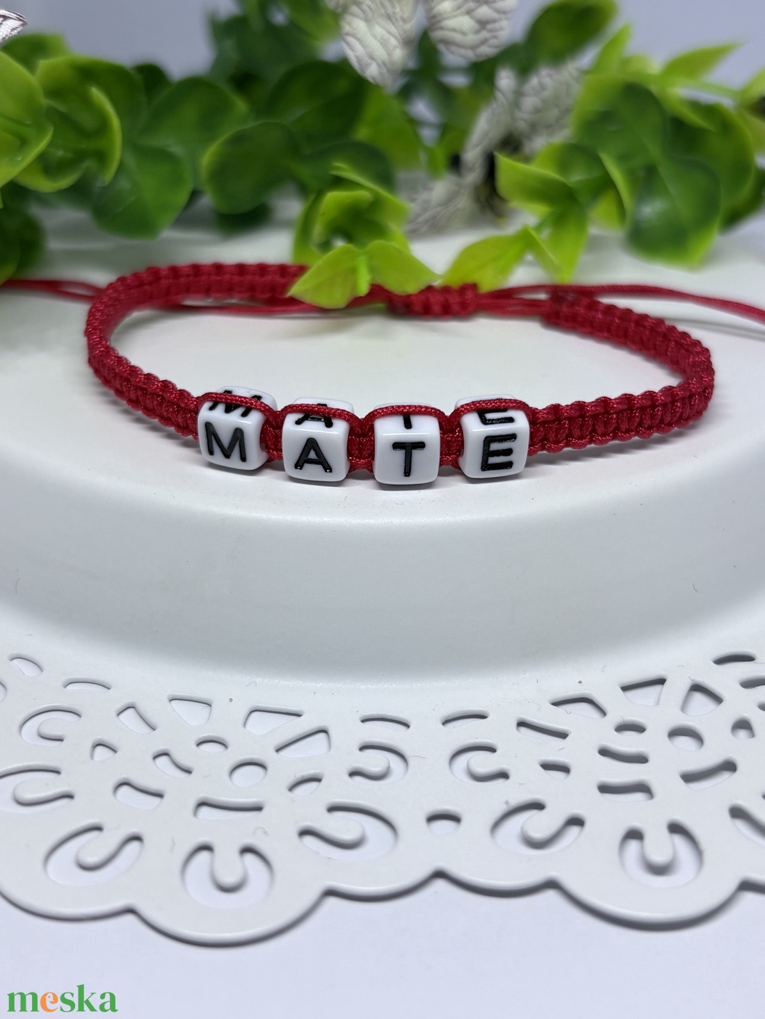 Személyre Szabható Betűkkel - ékszer - karkötő - fonott karkötő - Meska.hu