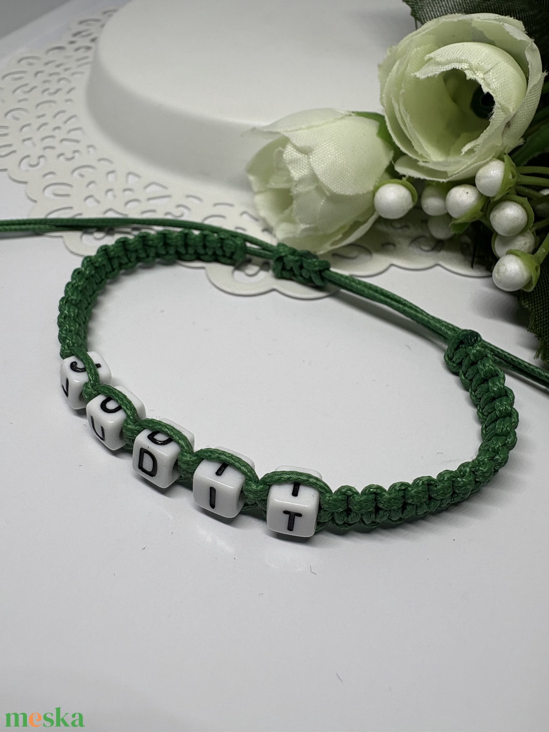 Személyre Szabható Betűkkel - ékszer - karkötő - fonott karkötő - Meska.hu