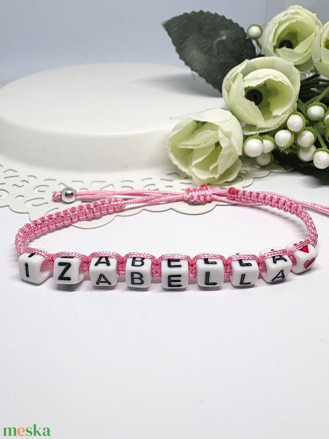 Személyre Szabható Betűkkel - ékszer - karkötő - fonott karkötő - Meska.hu