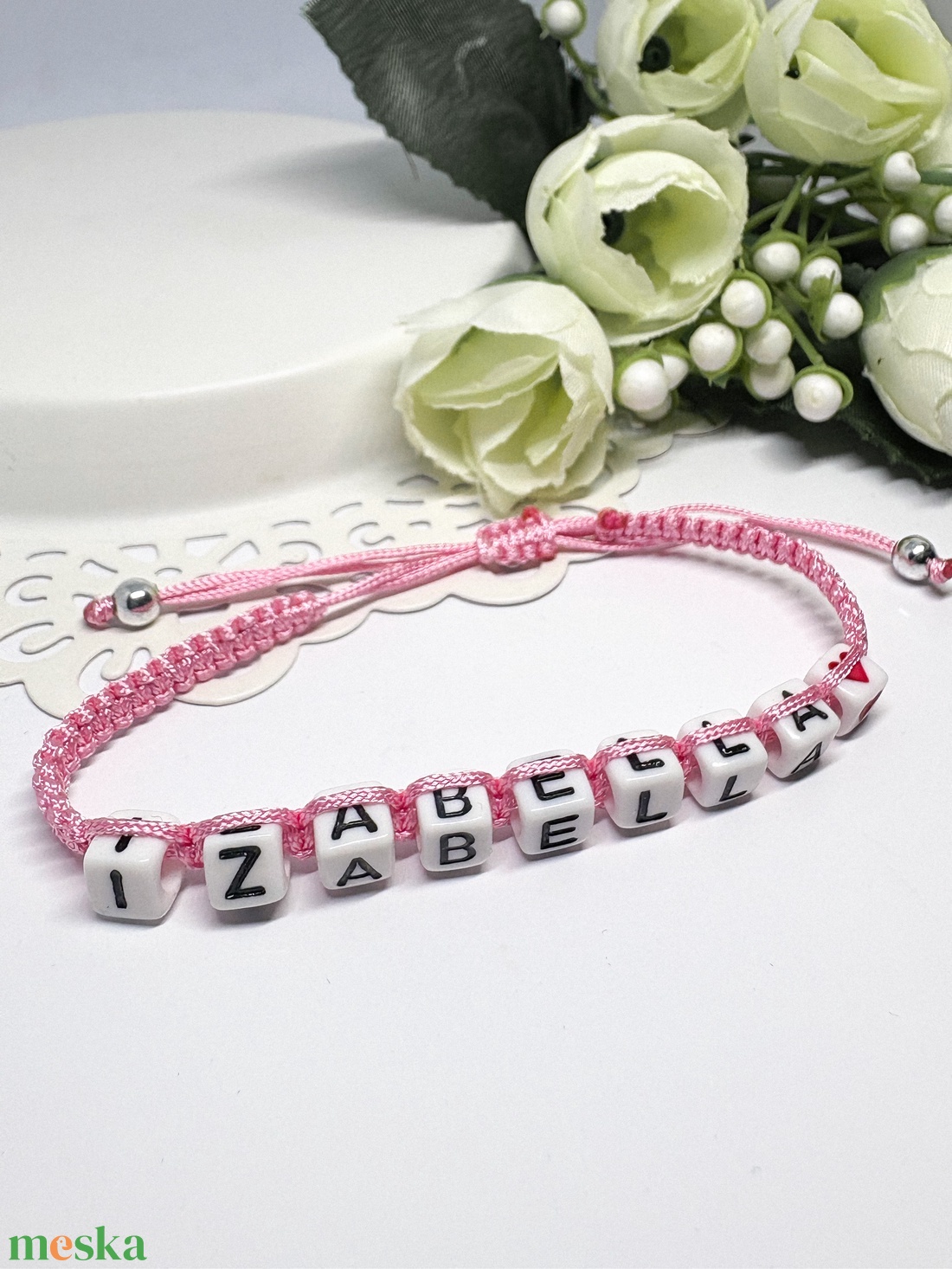 Személyre Szabható Betűkkel - ékszer - karkötő - fonott karkötő - Meska.hu