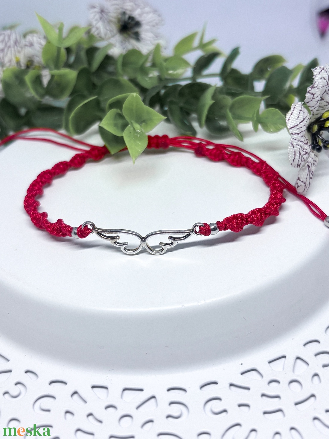 Angyalszárnyas Szerencsehozó Karkötő - A belső bőség és védelem ékszere - ékszer - karkötő - charm karkötő - Meska.hu