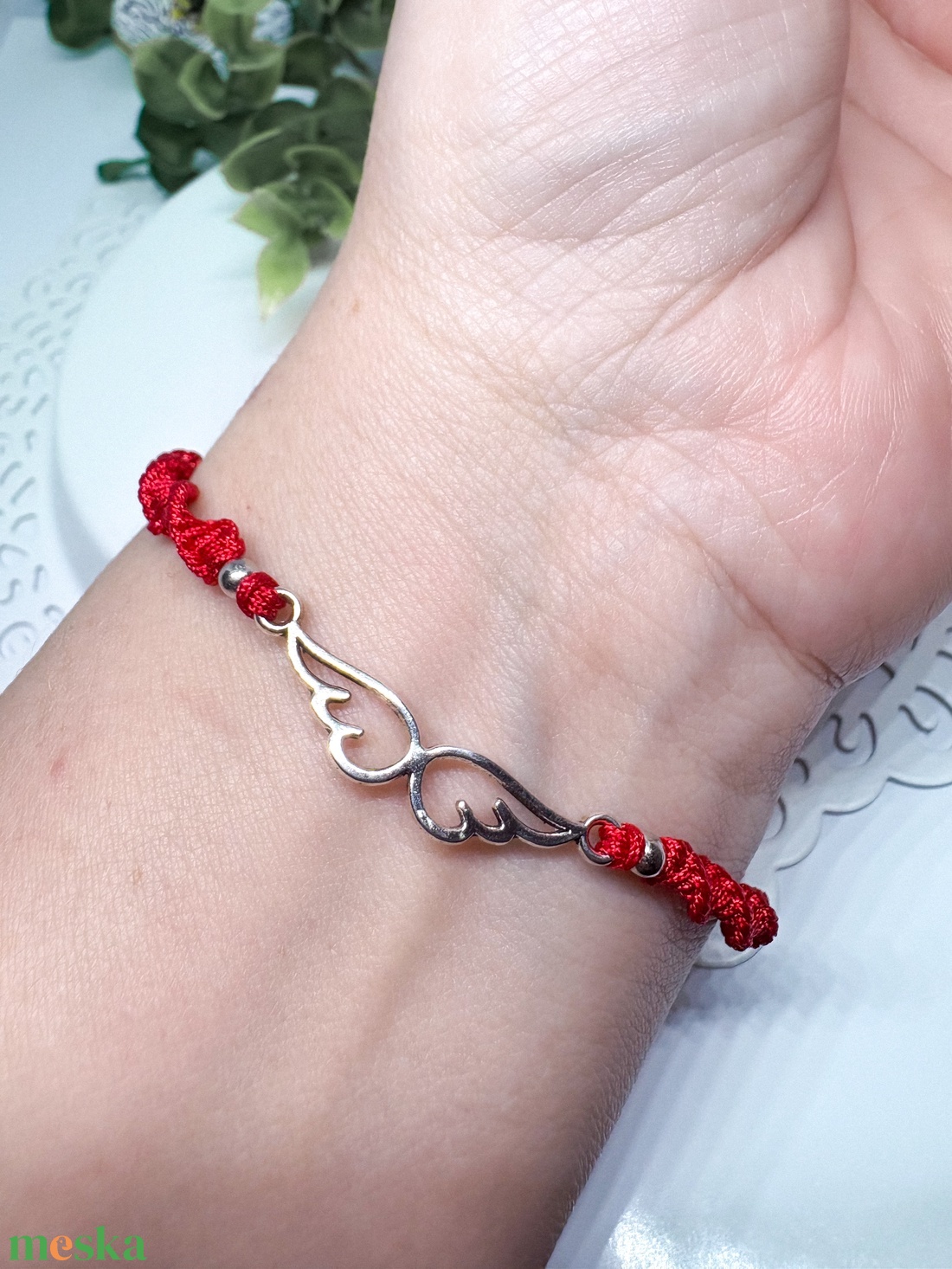 Angyalszárnyas Szerencsehozó Karkötő - A belső bőség és védelem ékszere - ékszer - karkötő - charm karkötő - Meska.hu