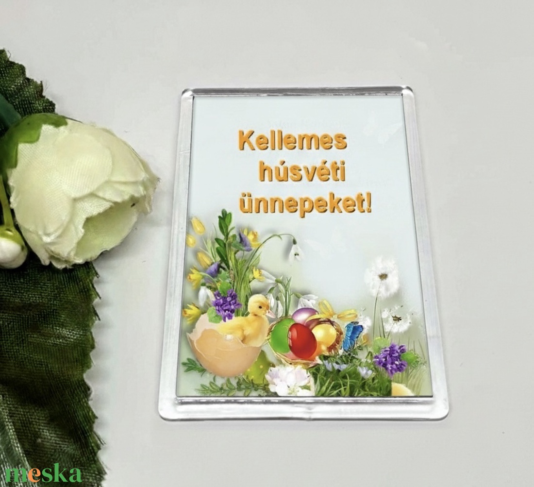 Húsvéti hangulat a hűtődön � Egyedi ünnepi hűtőmágnesek (Nyuszis, csibés, virágos) - otthon & életmód - konyhafelszerelés, tálalás - konyhai dekoráció - hűtőmágnes - Meska.hu