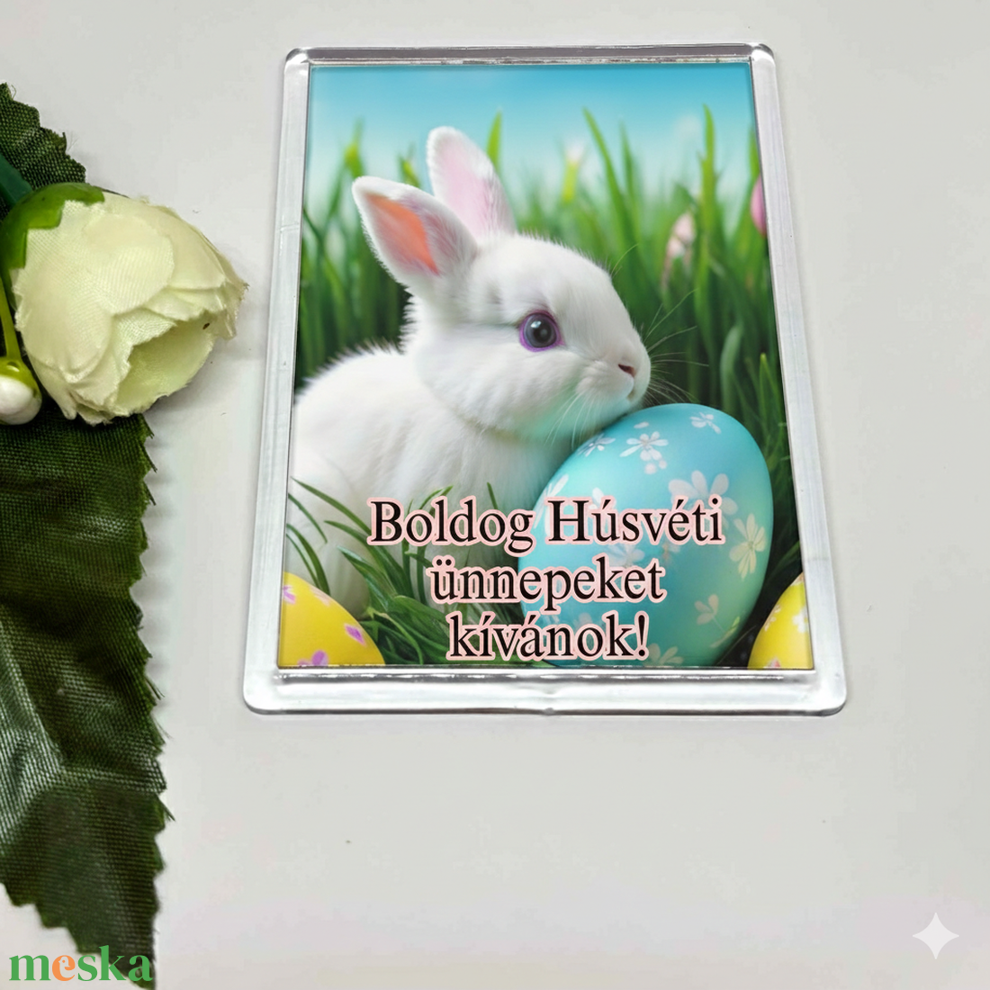 Húsvéti hangulat a hűtődön � Egyedi ünnepi hűtőmágnesek (Nyuszis, csibés, virágos) - otthon & életmód - konyhafelszerelés, tálalás - konyhai dekoráció - hűtőmágnes - Meska.hu