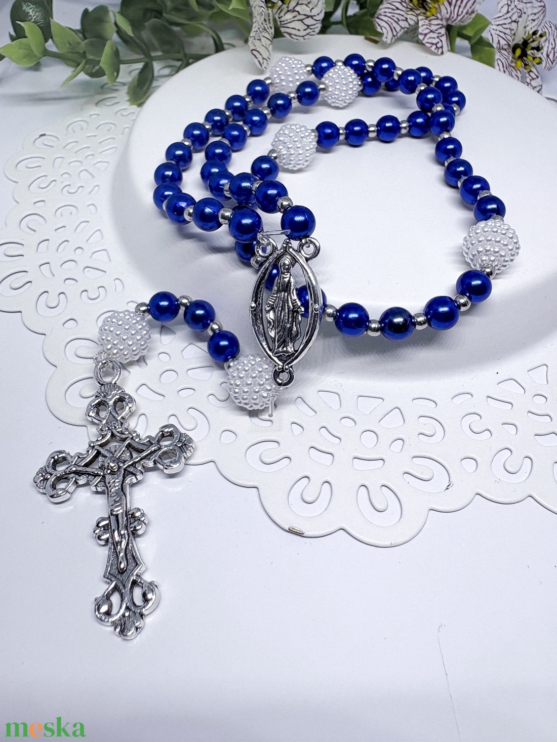  Rózsafüzér � személyre szabható névvel - ékszer - nyaklánc - monogram & névnyaklánc - Meska.hu