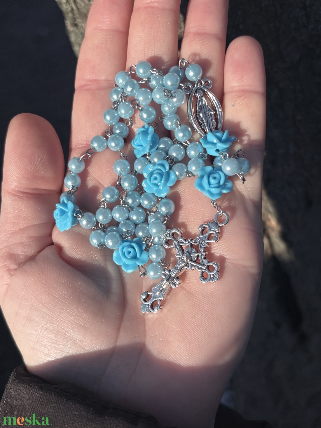  Rózsafüzér � személyre szabható névvel - ékszer - nyaklánc - monogram & névnyaklánc - Meska.hu