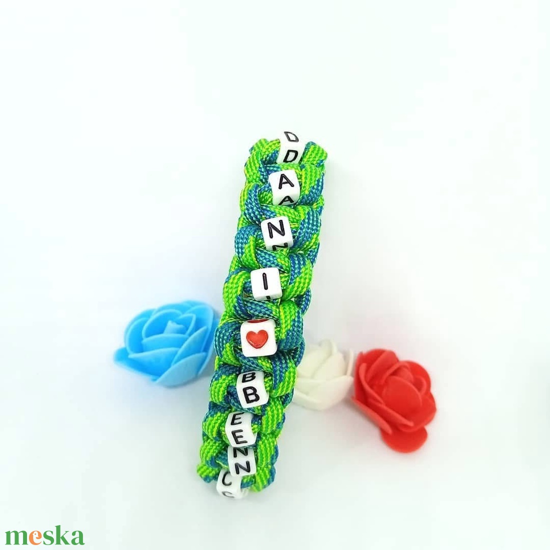 Paracord neves karkötő  - ékszer - karkötő - széles karkötő - Meska.hu