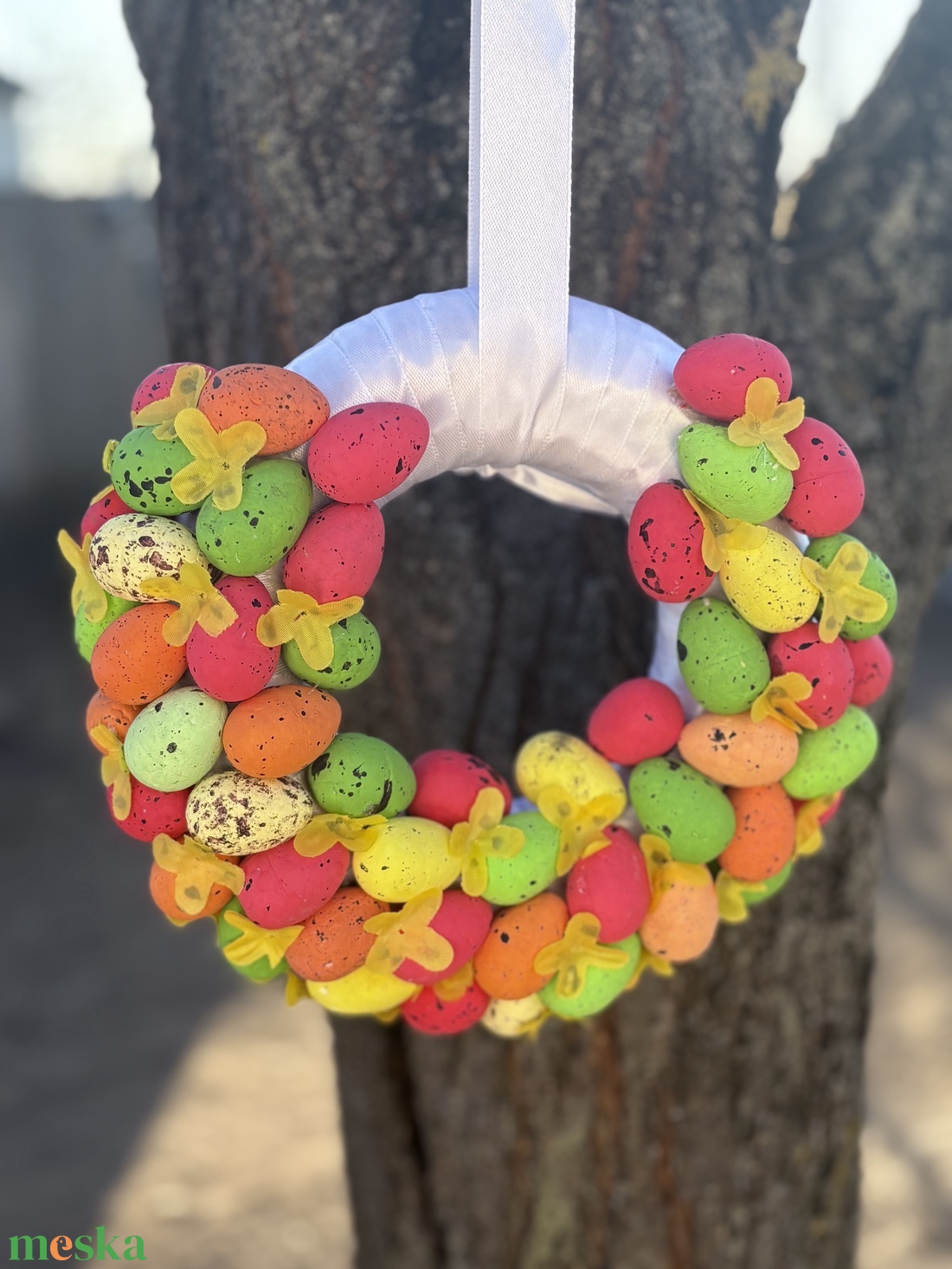 Húsvéti kopogtató  - otthon & életmód - dekoráció - ajtó- és ablak dekoráció - ajtódísz & kopogtató - Meska.hu