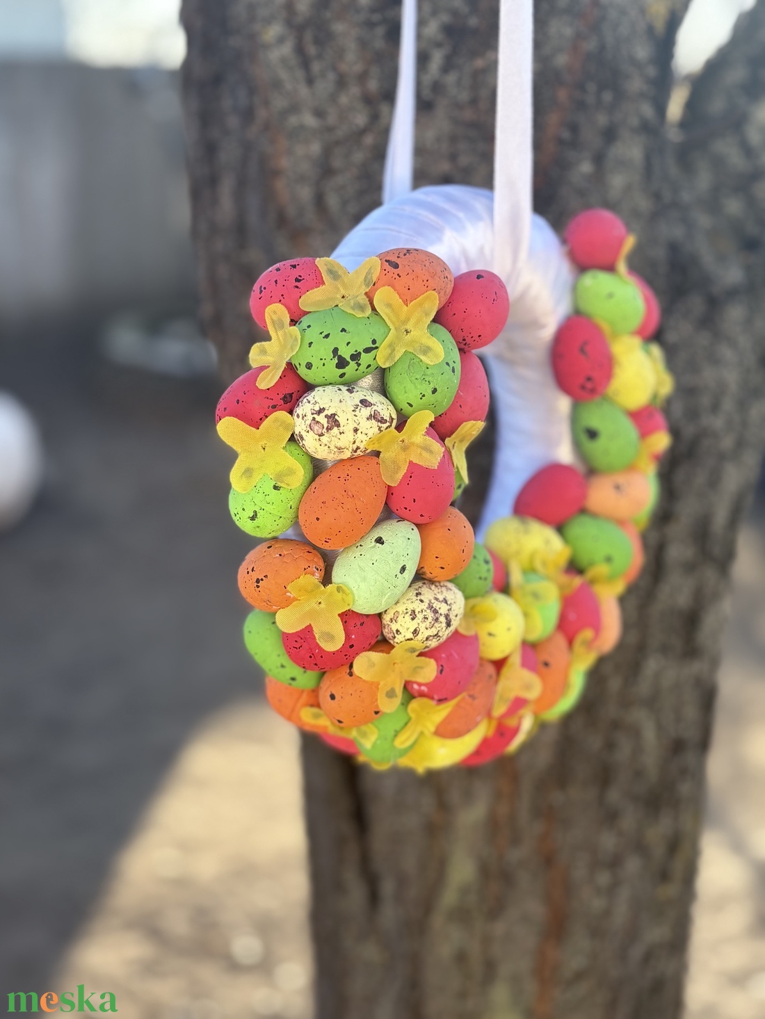 Húsvéti kopogtató  - otthon & életmód - dekoráció - ajtó- és ablak dekoráció - ajtódísz & kopogtató - Meska.hu