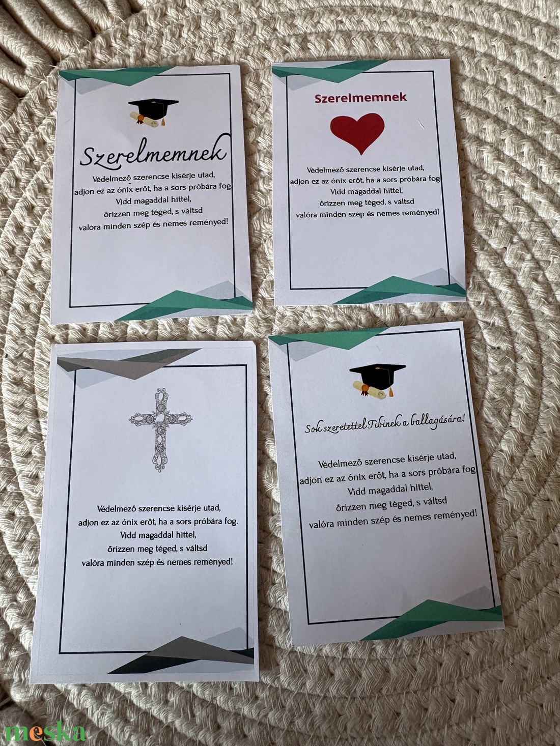 Névre szóló fekete teklagyöngy rózsafüzér � Egyedi ajándék keresztelőre, elsőáldozásra - otthon & életmód - vallás - lánc & füzér - Meska.hu