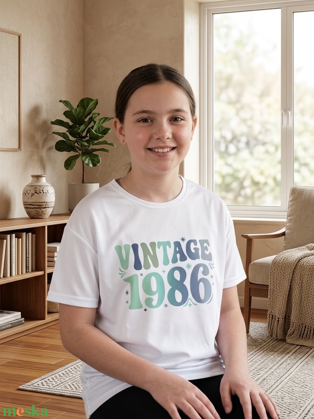 Vintage 1986 Kerek 40 Születésnapi Póló Prémium Technikai Felső Egyedi Ajándék - ruha & divat - férfi ruha - póló - Meska.hu