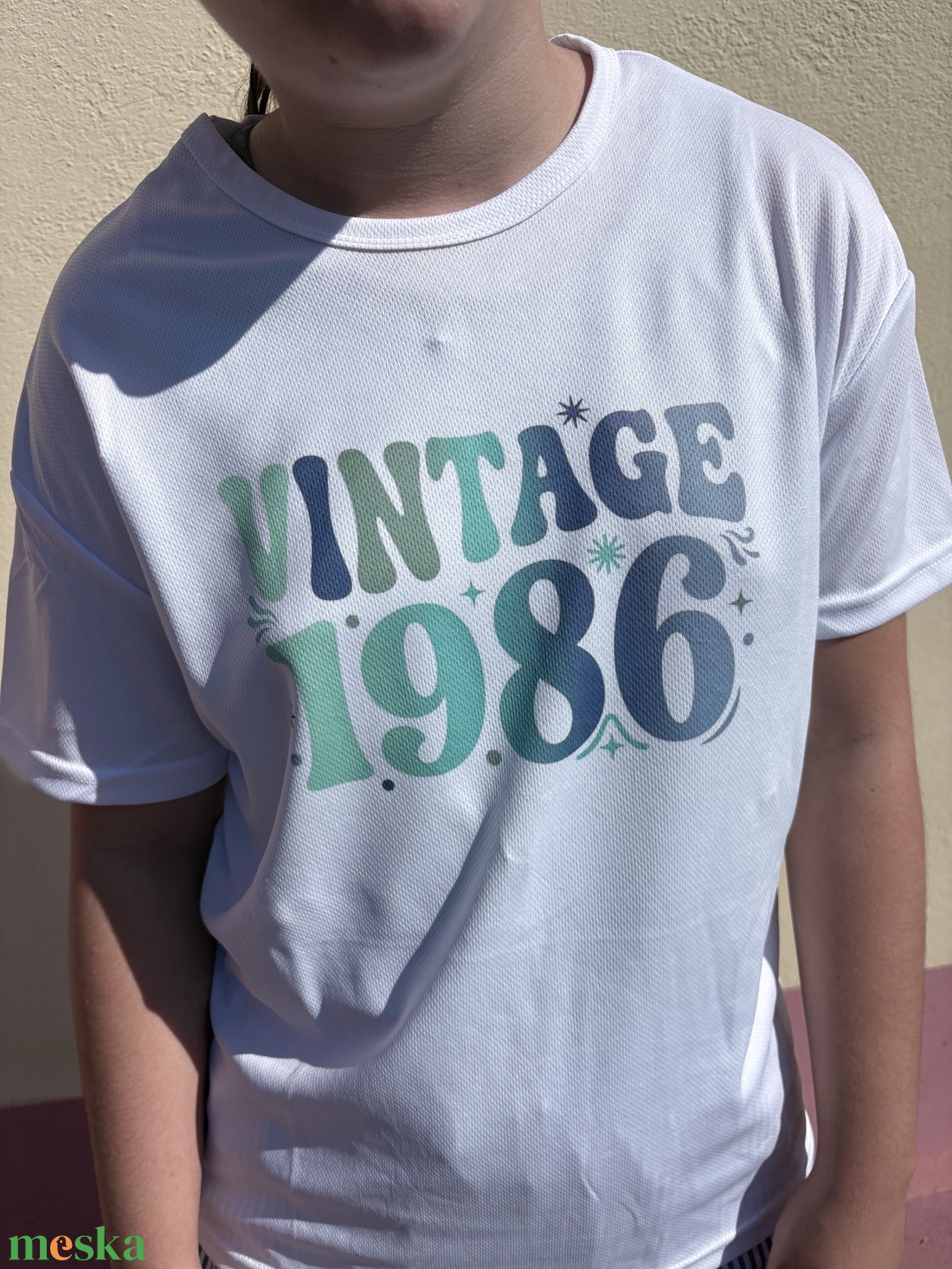 Vintage 1986 Kerek 40 Születésnapi Póló Prémium Technikai Felső Egyedi Ajándék - ruha & divat - férfi ruha - póló - Meska.hu