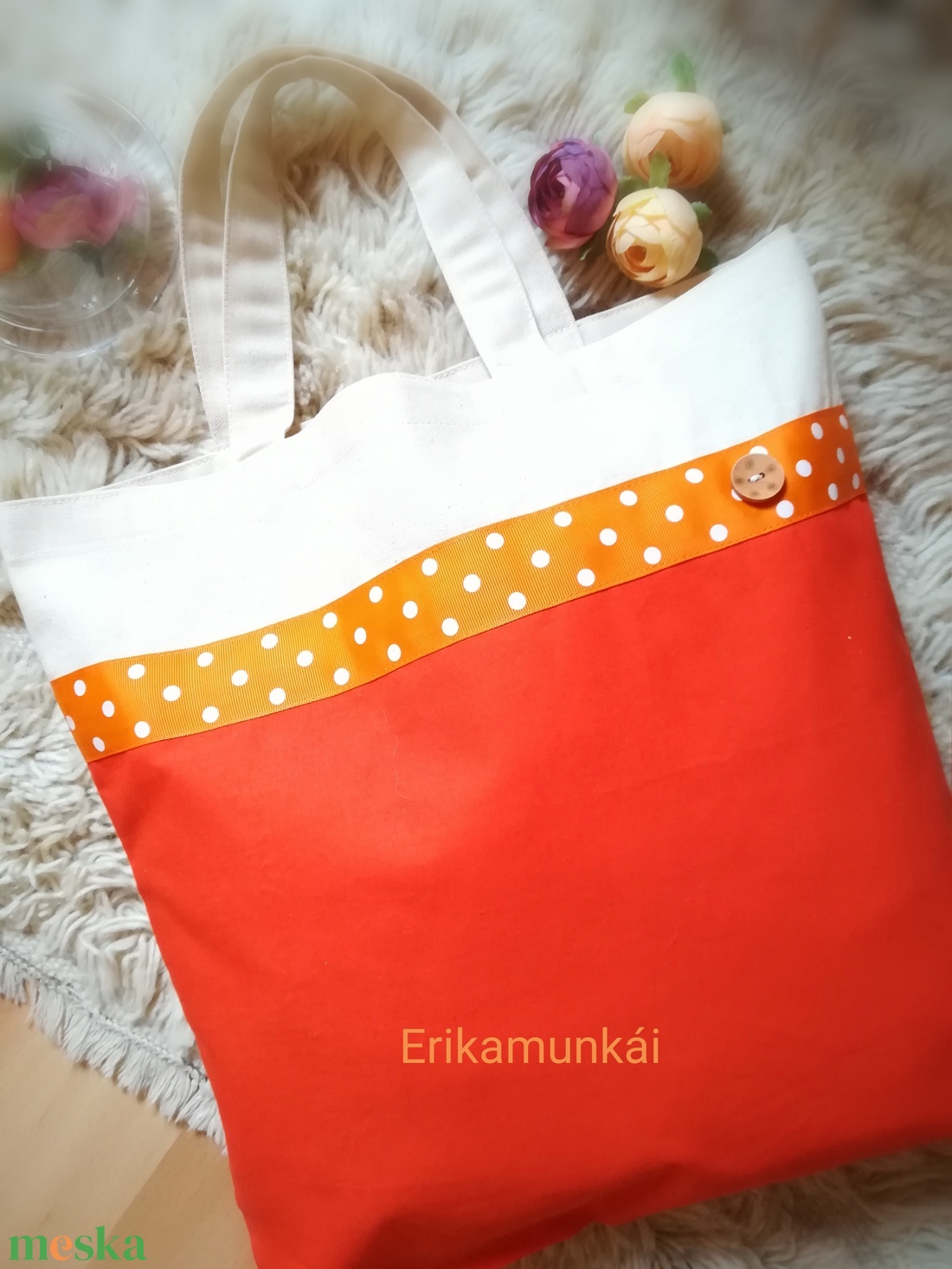 Bevásárlótáska-ökoszatyor V. Narancs- bézs szinben - NoWaste - táska & tok - bevásárlás & shopper táska - shopper, textiltáska, szatyor - Meska.hu Bevásárlótáska-ökoszatyor V. Narancs- bézs szinben - NoWaste - táska & tok - bevásárlás & shopper táska - shopper, textiltáska, szatyor - Meska.hu