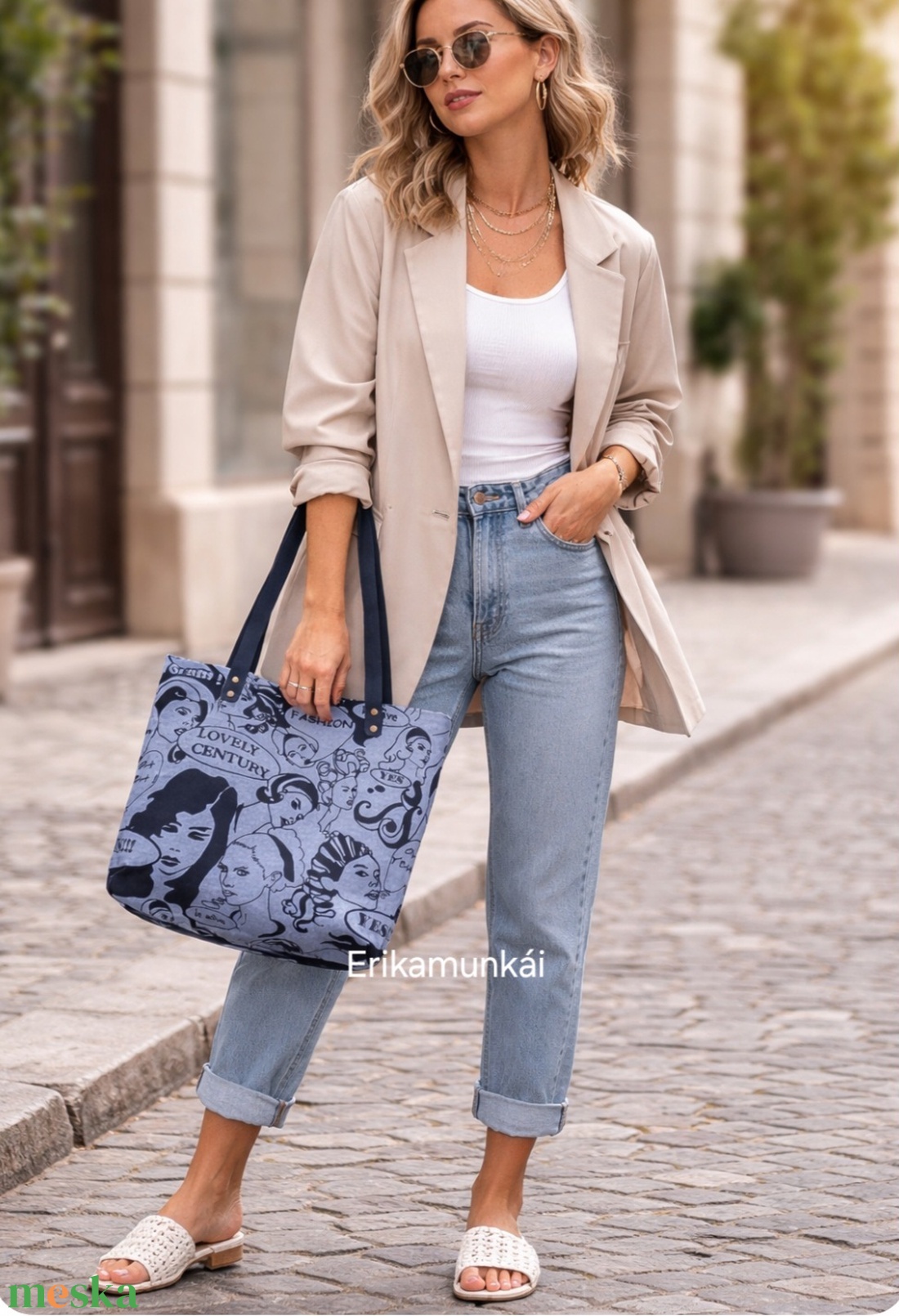  FARMERTÁSKA valódi  bőr táska pánttal   - táska & tok - kézitáska & válltáska - válltáska - Meska.hu