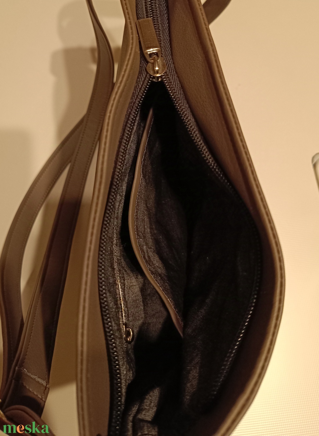 Szürke cicamintás női válltáska, crossbody, kistáska - táska & tok - kézitáska & válltáska - vállon átvethető táska - Meska.hu