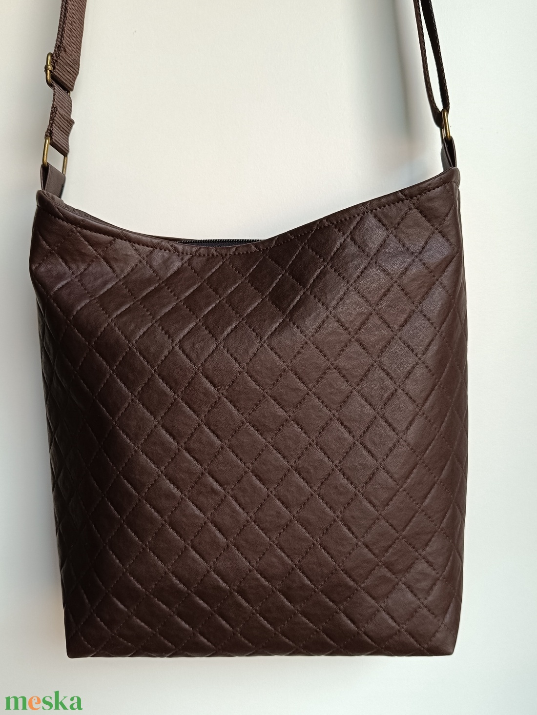 Barna női válltáska, crossbody - táska & tok - kézitáska & válltáska - vállon átvethető táska - Meska.hu Barna női válltáska, crossbody - táska & tok - kézitáska & válltáska - vállon átvethető táska - Meska.hu