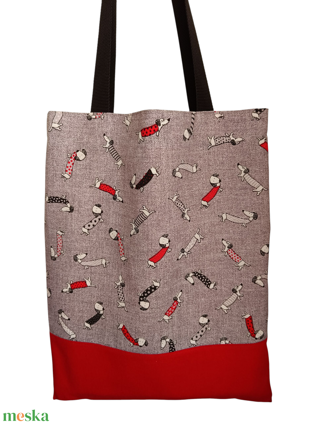 Tacskós válltáska, shopper, bevásárló táska, textiltáska - táska & tok - bevásárlás & shopper táska - shopper, textiltáska, szatyor - Meska.hu