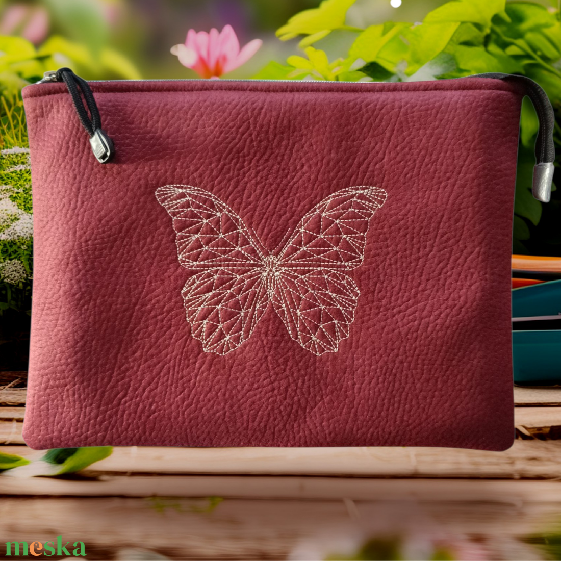 Hímzett lepkés Könyvtok/tablet/iPad tok  - táska & tok - ebook & tablet tok - Meska.hu