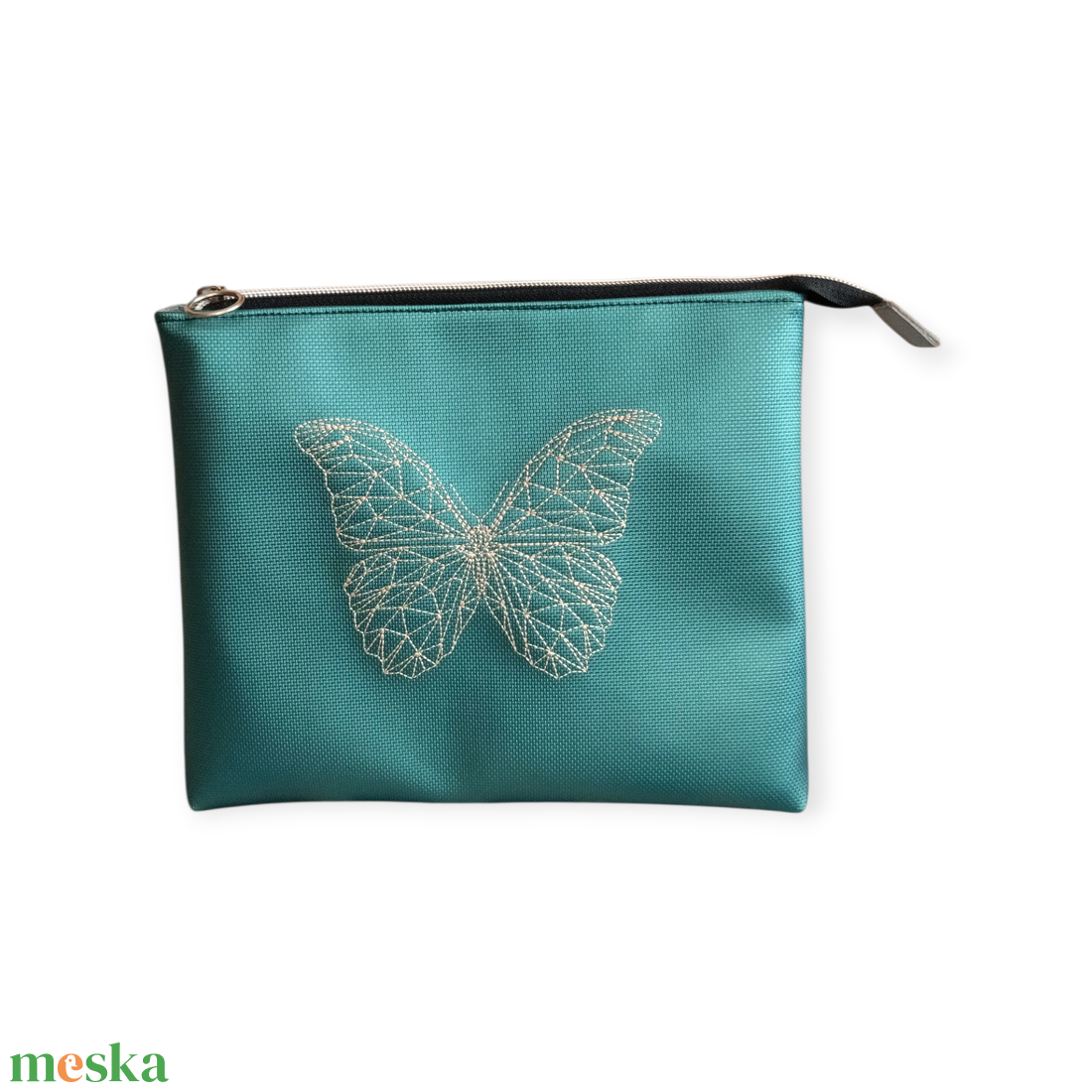 Hímzett textilbőr neszeszer / cipzáras tok - táska & tok - neszesszer - Meska.hu