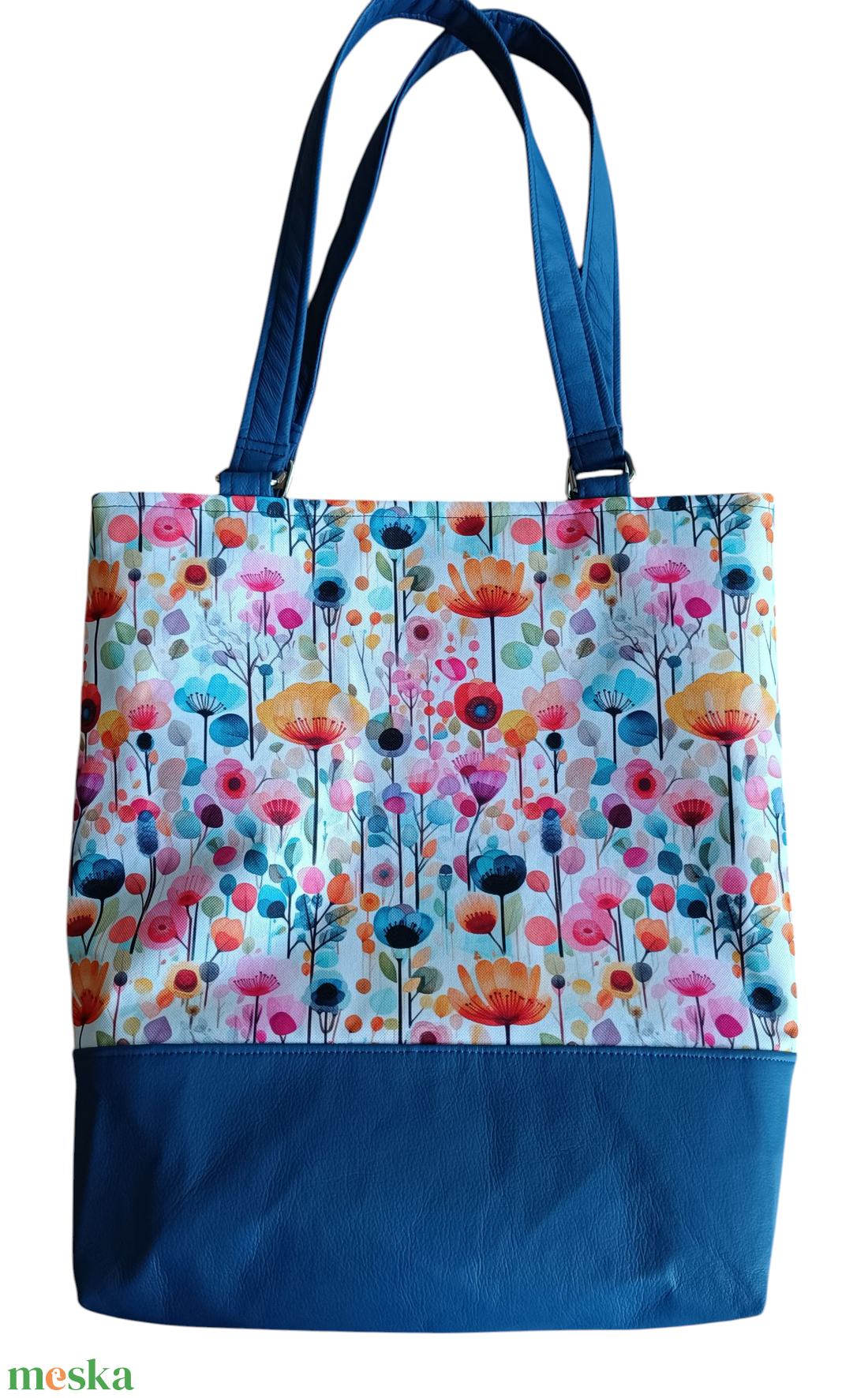 Színes virágos válltáska  - táska & tok - kézitáska & válltáska - válltáska - Meska.hu