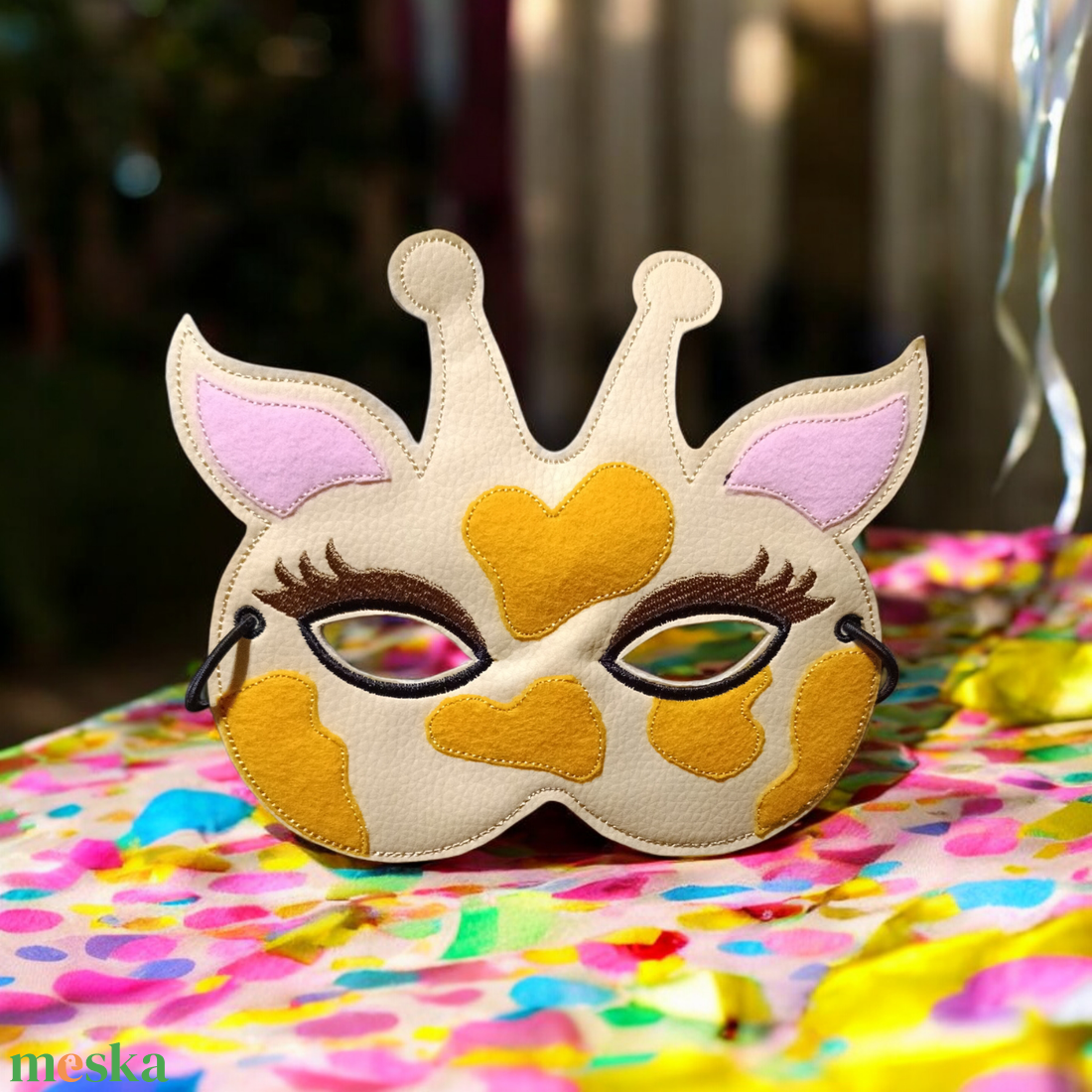 Zsiráf álarc gyerekeknek - ruha & divat - jelmez & álarc - álarc - Meska.hu