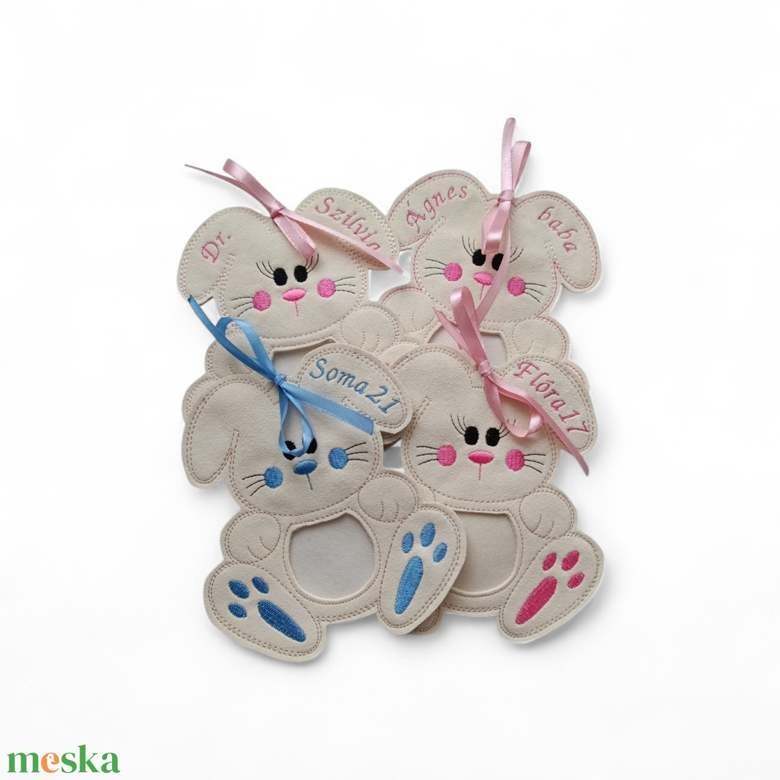 Nyuszi formájú apró ajándék tartó , pénzátadó - ünnepi díszek, dekorációk - húsvéti díszek és dekorációk - húsvéti pénzátadó - Meska.hu