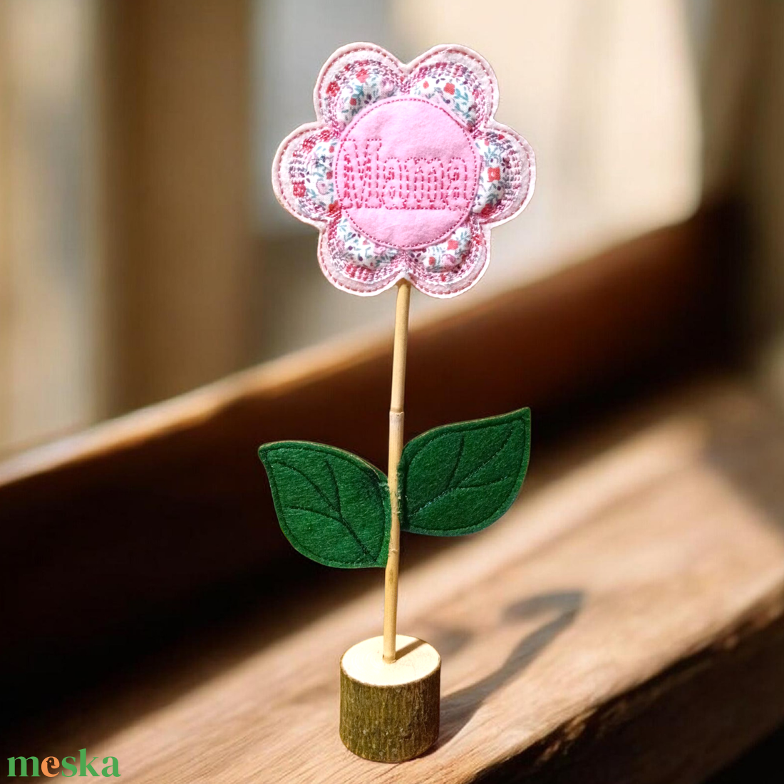 Anyák napi ajándék textil virág  - otthon & életmód - virágdekoráció - virágok - szálas virág - Meska.hu