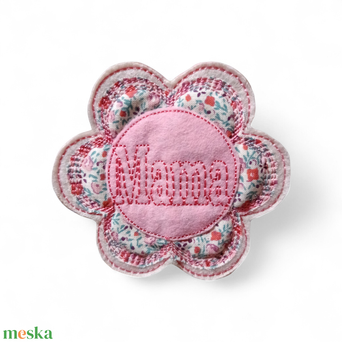 Anyák napi ajándék textil virág  - otthon & életmód - virágdekoráció - virágok - szálas virág - Meska.hu