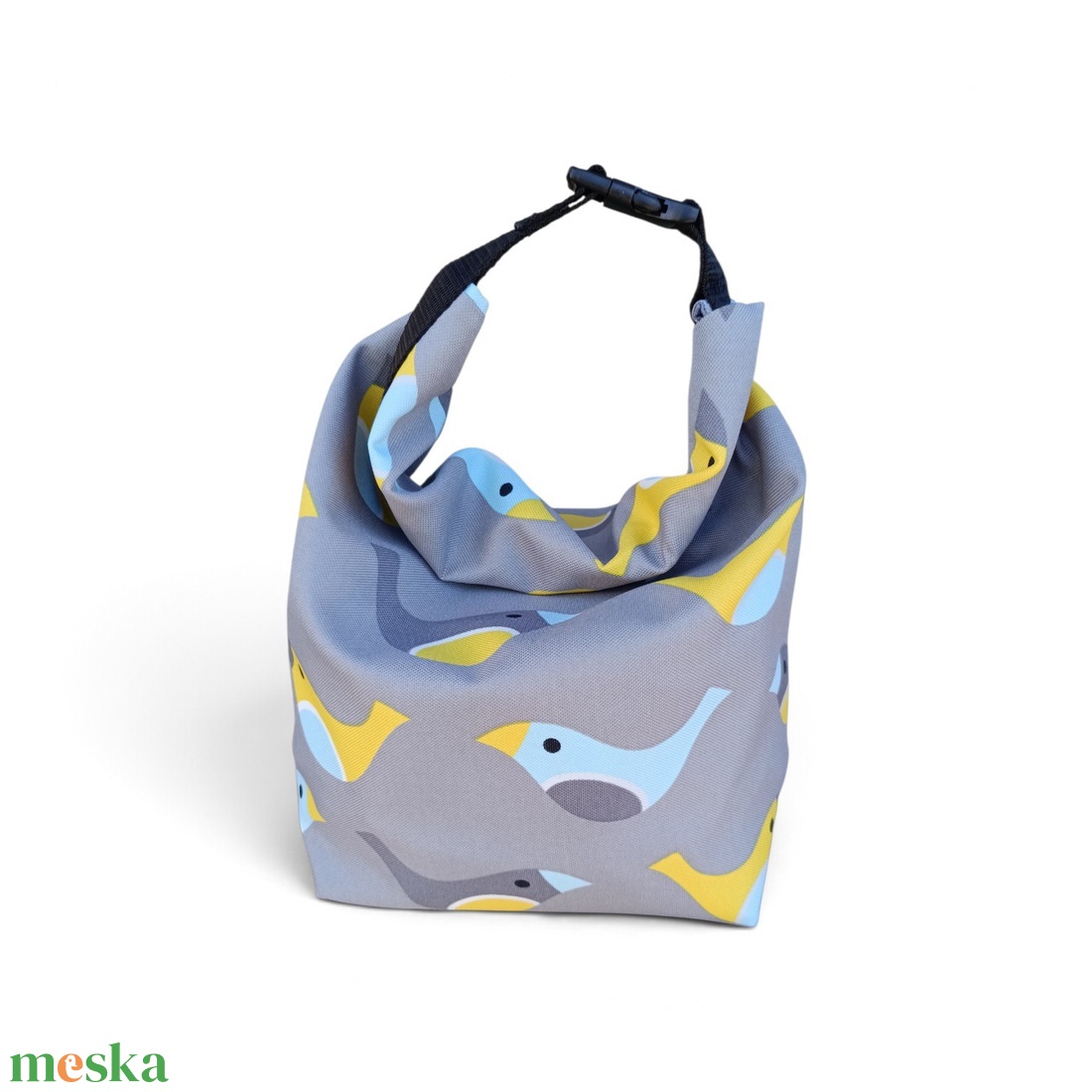 Nagyméretű uzsonnástáska, rolltop lunchbag - táska & tok - uzsonna- & ebéd tartó - ebéd tasak, doboz - Meska.hu