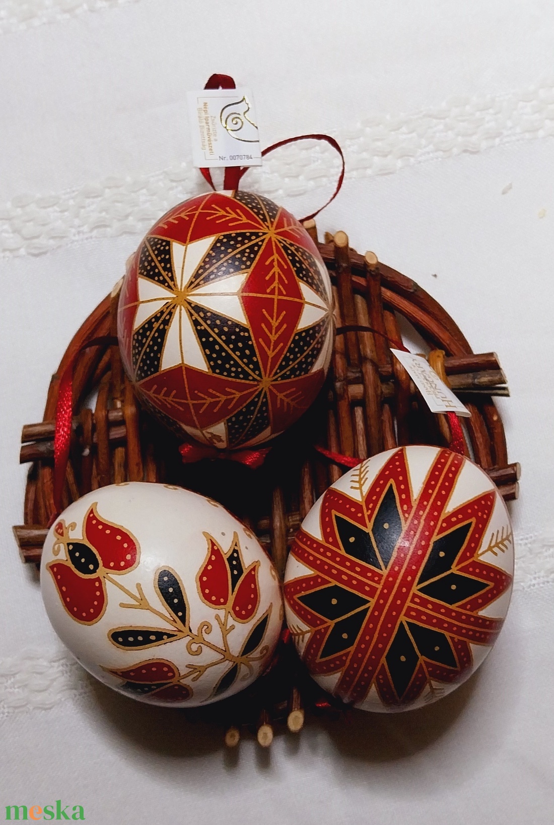Hímes tojás 6 - 3db - otthon & életmód - dekoráció - dísztárgy - Meska.hu