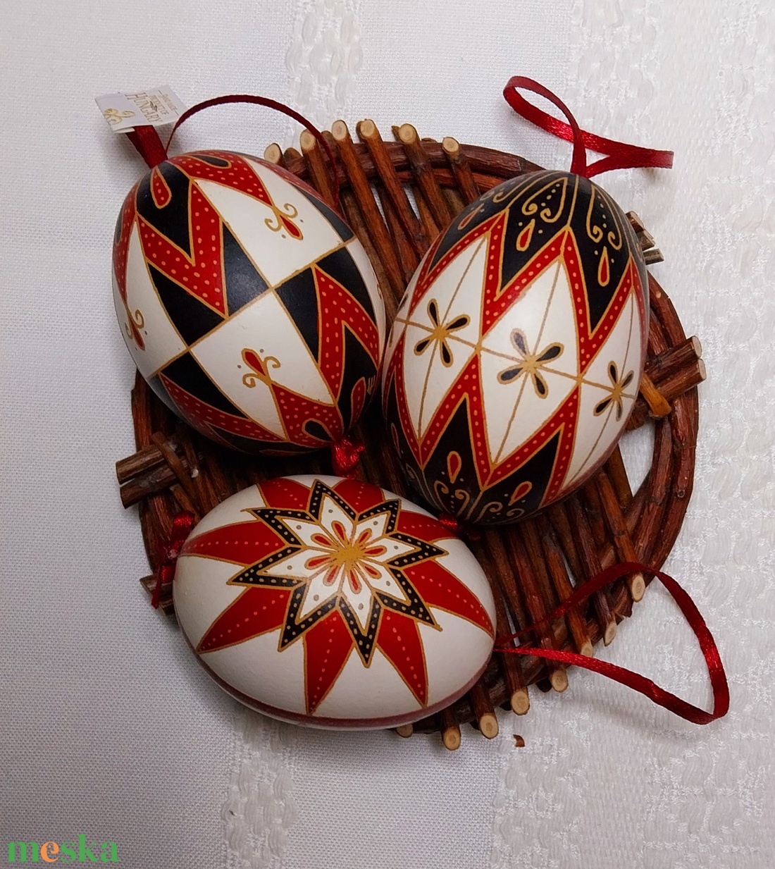 Hímes tojás 8 - 3 db - otthon & életmód - dekoráció - dísztárgy - Meska.hu
