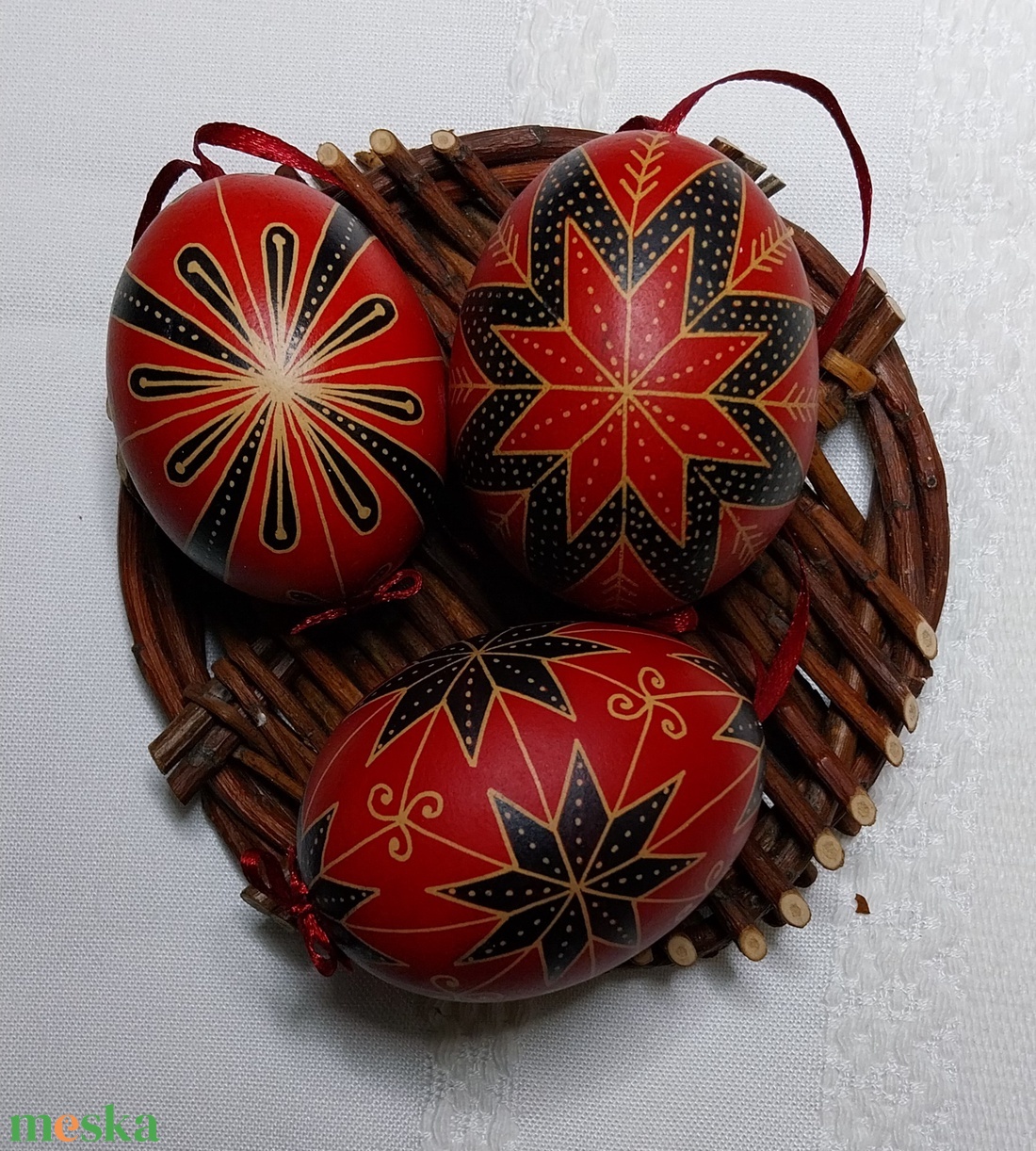 Hímes tojás 13 - 3 db - otthon & életmód - dekoráció - dísztárgy - Meska.hu