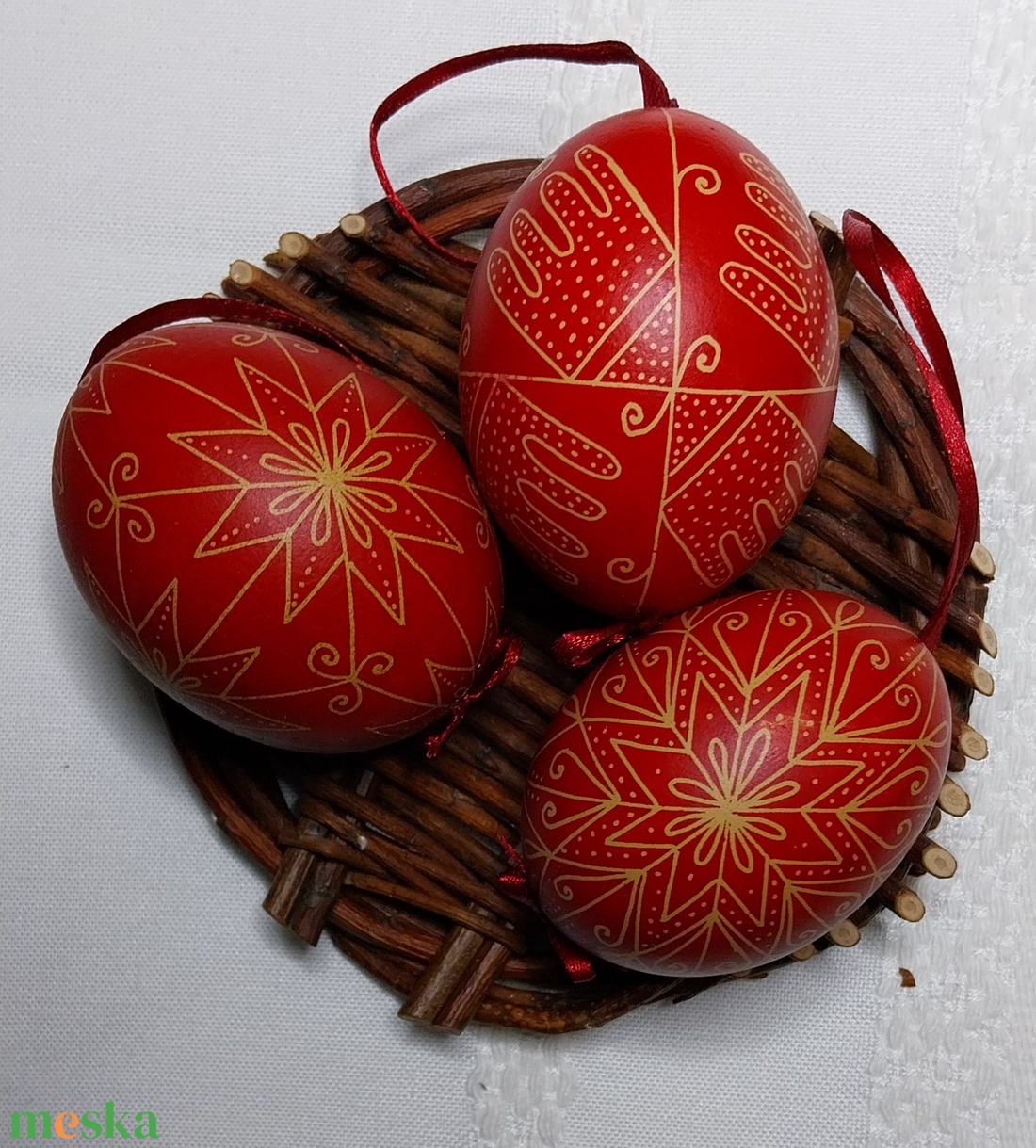 Hímes tojás 17 - 3 db - otthon & életmód - dekoráció - dísztárgy - Meska.hu