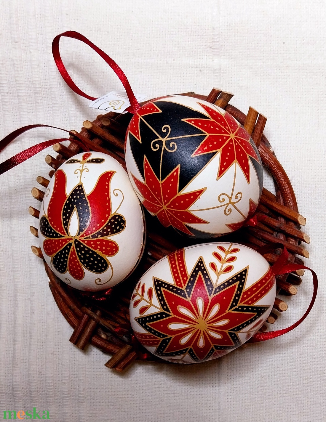 Hímes tojás 19  - otthon & életmód - dekoráció - dísztárgy - Meska.hu