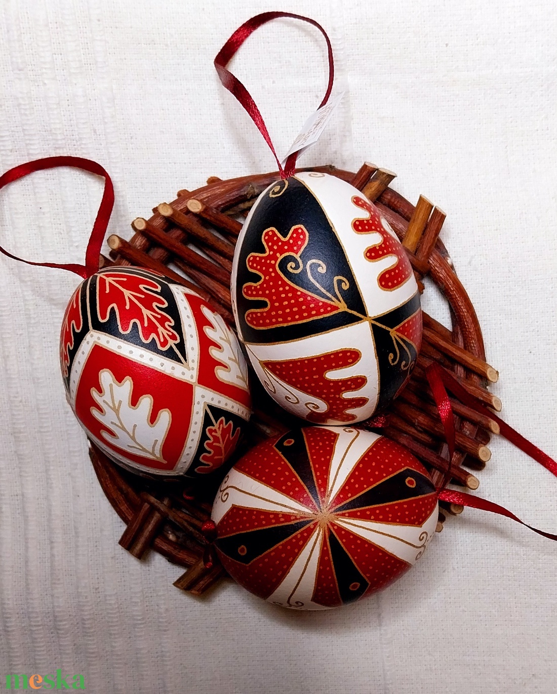 Hímes tojás 20 - 3db - otthon & életmód - dekoráció - dísztárgy - Meska.hu