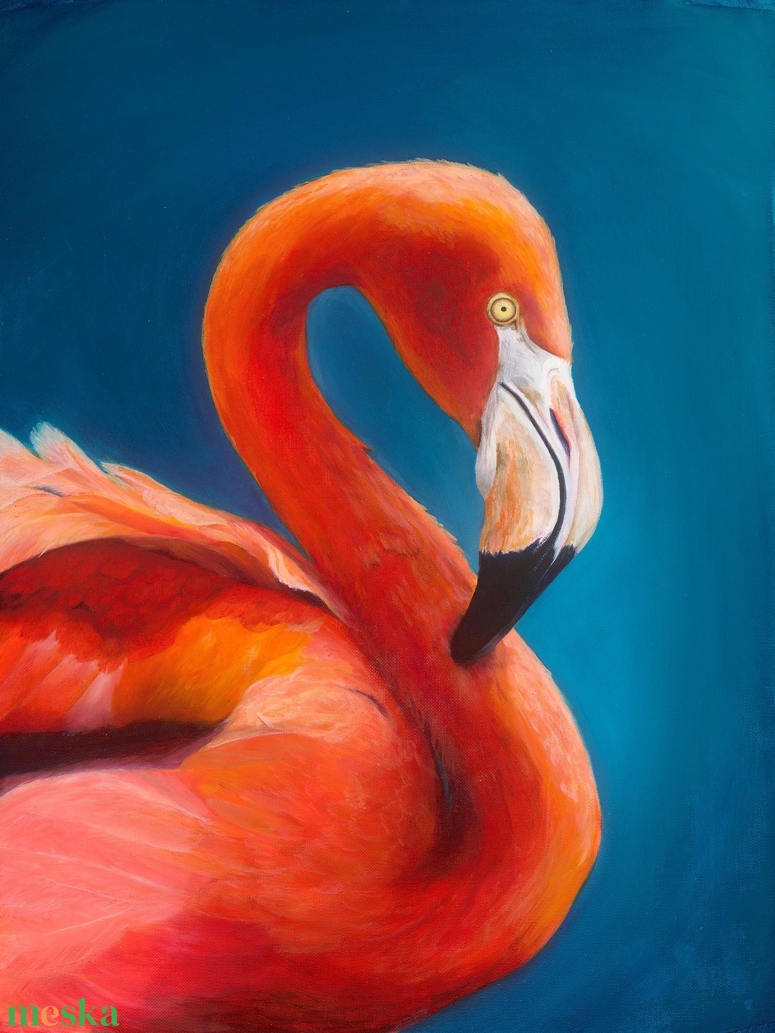 Flamingo olaj festmény művészeti nyomat - művészet - festmény - akril - Meska.hu Flamingo olaj festmény művészeti nyomat - művészet - festmény - akril - Meska.hu